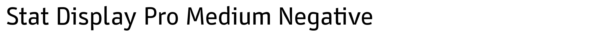 Stat Display Pro Medium Negative image